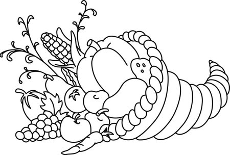 Black and White Cartoon Illustration of Cute Baby Vegetables for Coloring Bookのイラスト素材