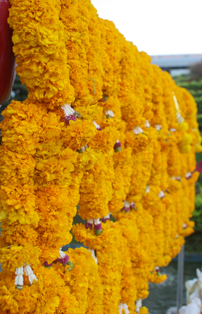 Garlands for fulfilling vow の写真素材