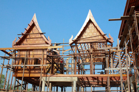 Site of Thai House Building の写真素材