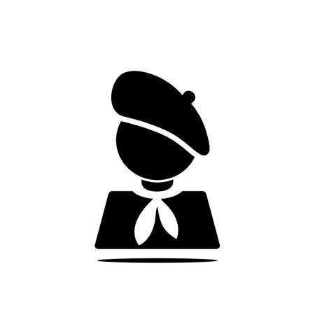 Artist painter icon. vector illustrationのイラスト素材
