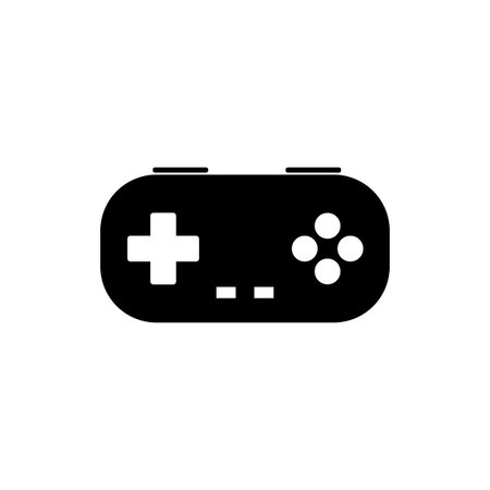 Gamepad icon. Vector illustration of joystick icon symbol.