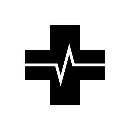 Medical plus Icon. Flat design style. Vector illustration.のイラスト素材