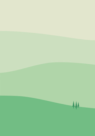 modern minimalist abstract. Nature flat design landscape background. vector illustrationのイラスト素材