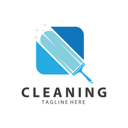 Cleaning logo cleaning house logo cleaning window logo vector designのイラスト素材