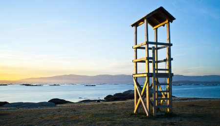 Sunset on the beachの写真素材