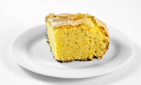 Piece of cake on a white background