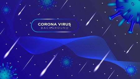 Illustration vector graphic of Corona virus 3D Background perfect to background, infographic, template, wallpaper, etc.のイラスト素材