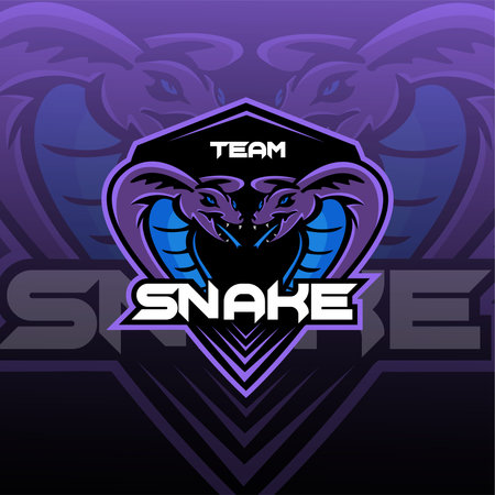 king cobra esport logo perfect to identity your gaming squad, tournament, footbaal, baseball, etc