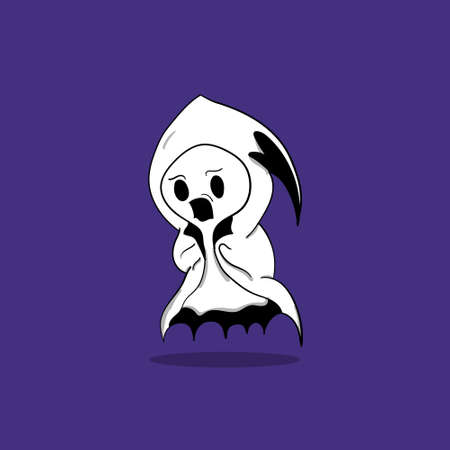 Illustration vector graphic ghost halloween perfet to mascot, logo,icon, symbol, background, etcのイラスト素材