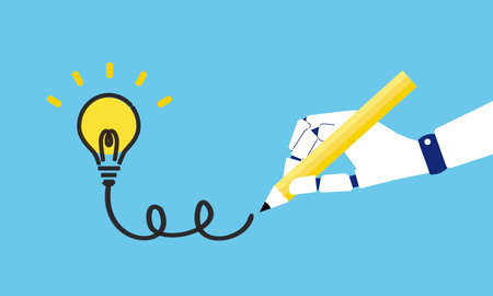 Creative images created by artificial intelligence,vector illustrationのイラスト素材