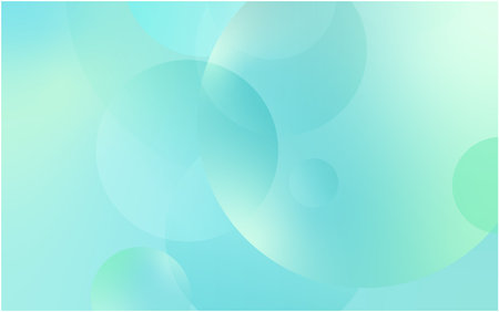 Background abstract green,shiny circles,vector illustrationの写真素材