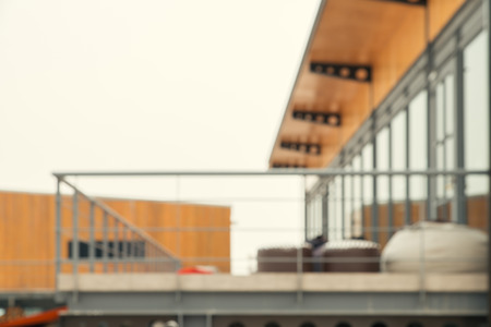 Blurred background - Vintage filter Customer in Coffee shop blur background with bokeh.の写真素材