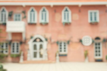 Abstract blur exteriors of house backgroundの写真素材