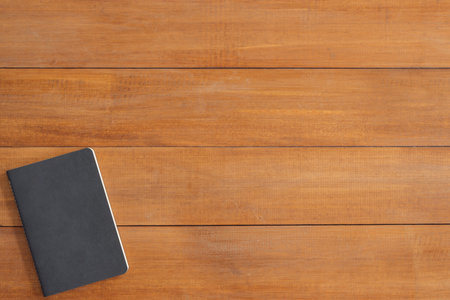 Minimal work space - Creative flat lay photo of workspace desk. Office desk wooden table background...