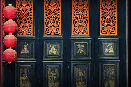 traditional wallの写真素材