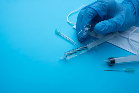 Medical injector for science test