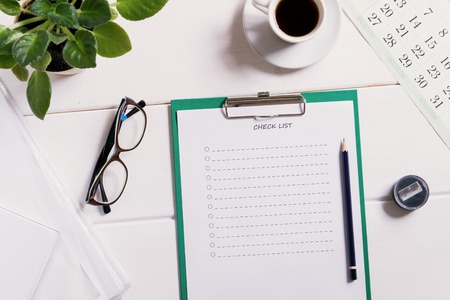 Mockup for check listの写真素材