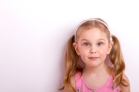 portrait of a beautiful little girlの写真素材