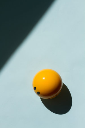 circle ball smiley on the background with shadow