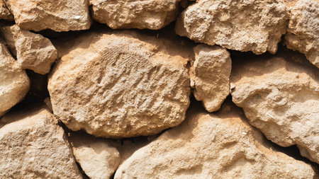 background from old stones masonry on the house, fence, wall.