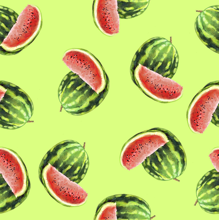 Watermelon. Texture, watermelon pattern pattern isolated on a color background.の写真素材