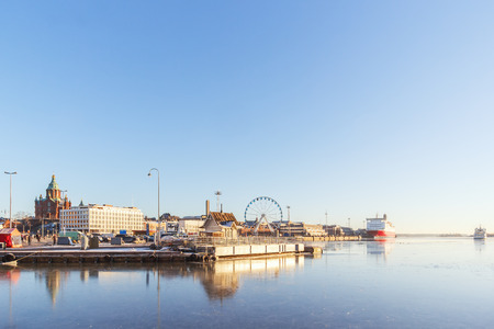 South port in Helsinki, Finlandの写真素材
