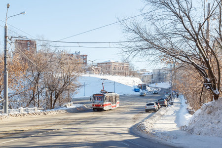 City tramの写真素材