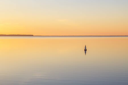 Water surface on the riverの写真素材