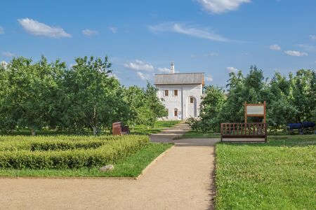 View of the soapstone in the Metropolitan Garden in the Rostov Kremlinのeditorial素材