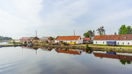 Economic premises of the Nilo-Stolobenskaya desert, Tver region, Russiaの写真素材