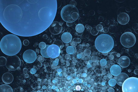 Soap bubbles in the space, fractal