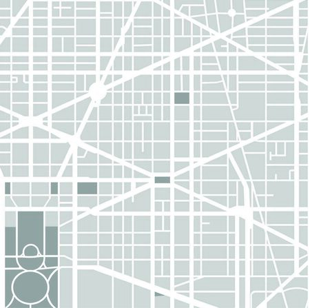 Map of the city of Washington, D.C., USAのイラスト素材