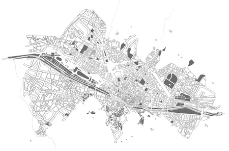 City Map of Florence, Italyのイラスト素材