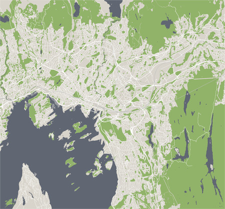map of the city of San Francisco, USAのイラスト素材