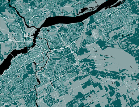 Vector map of the city of Ottawa, Ontario, Canadaのイラスト素材
