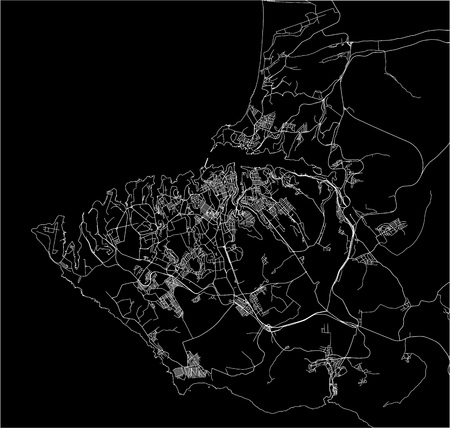 vector map of the city of Sevastopol, Crimeaのイラスト素材
