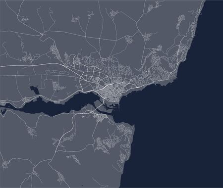 vector map of the city of Varna, Bulgariaのイラスト素材