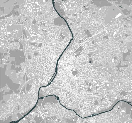 vector map of the city of Le Mans, Sarthe, Pays de la Loire, Franceのイラスト素材