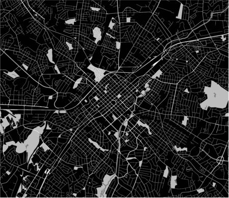 map of the city of Charlotte, in the USA of North Carolinaのイラスト素材