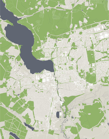 map of the city of Izhevsk, Russiaのイラスト素材