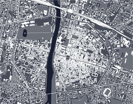 map of the city of Parma, Emilia-Romagna, Italyのイラスト素材
