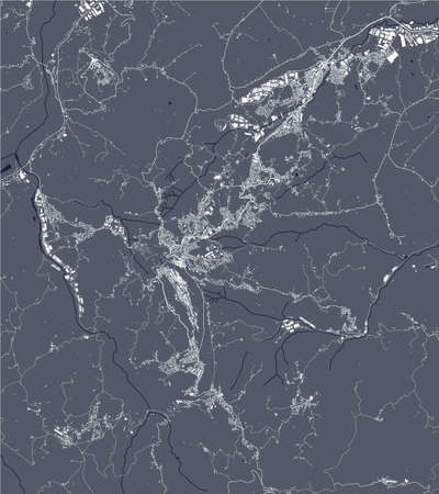 map of the city of San-Marino, San-Marinoのイラスト素材