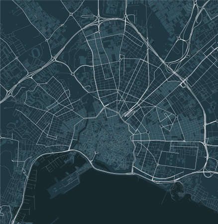 map of the city of Palma, Spainのイラスト素材