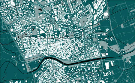 map of the city of Murcia, Spainのイラスト素材