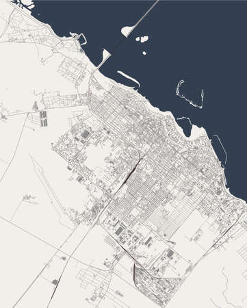 map of the city of Cherkasy, Ukraineのイラスト素材