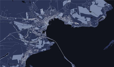 map of the city of Kerch, Crimeaのイラスト素材