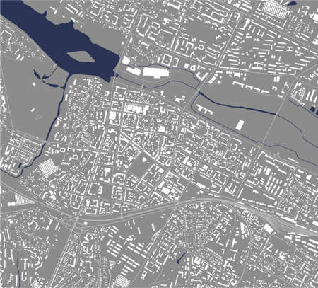map of the city of Khmelnytskyi, Ukraineのイラスト素材