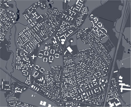 map of the city of Vantaa, Finlandのイラスト素材