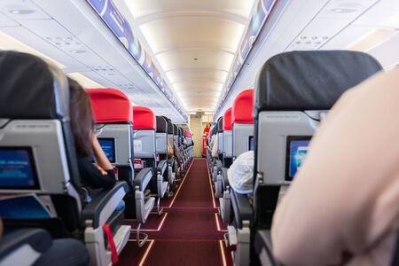 BANGKOK, Thailand 2 DECEMBER 2016 Interior of Thai Passengers onboardのeditorial素材