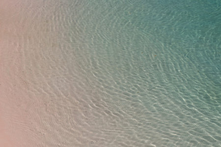 Pink Beach and Splash Wave in Komodo National Park, Indonesia